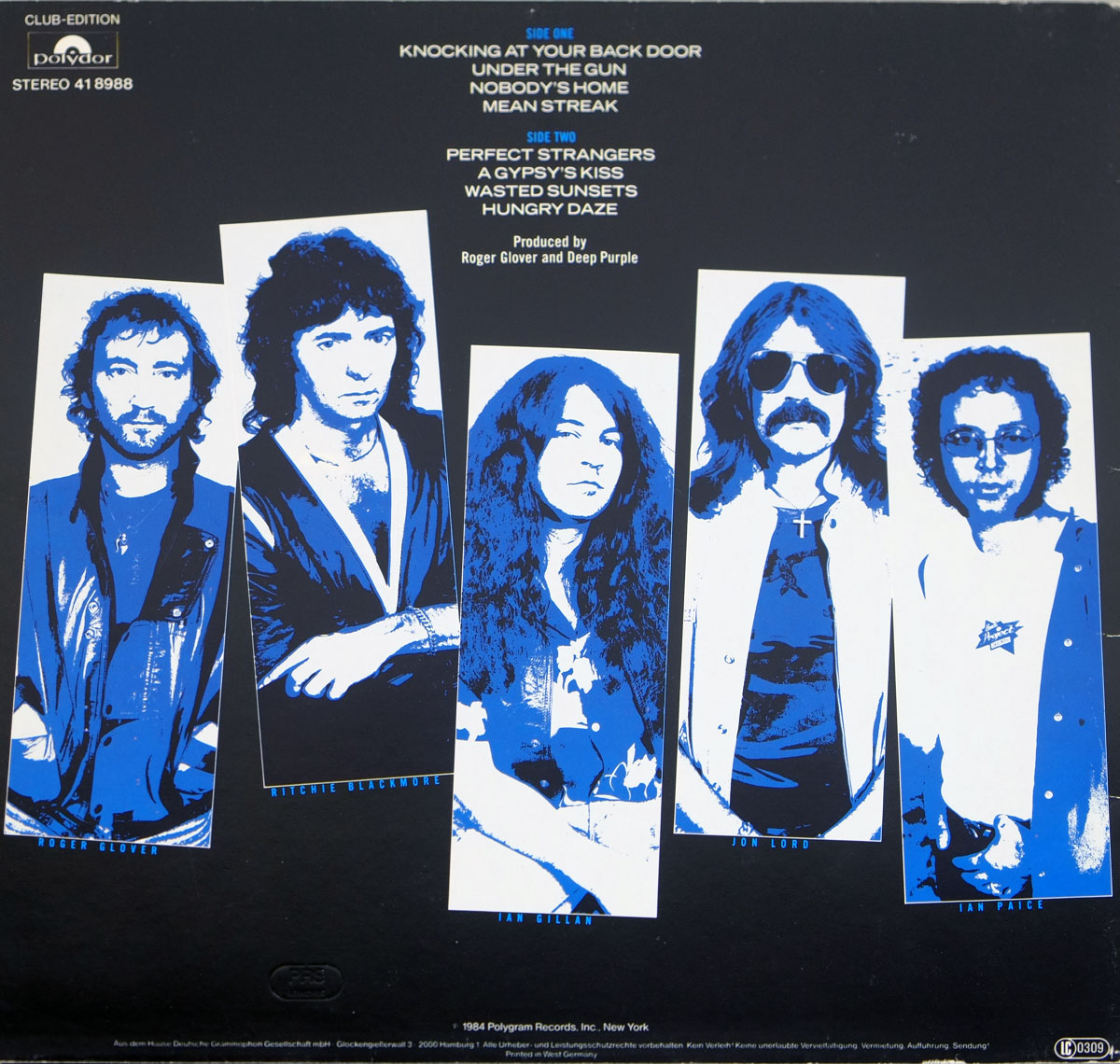 High Resolution Photo #2 DEEP PURPLE Perfect Strangers Club Edition Vinyl Record